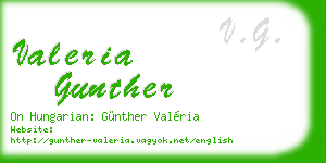 valeria gunther business card